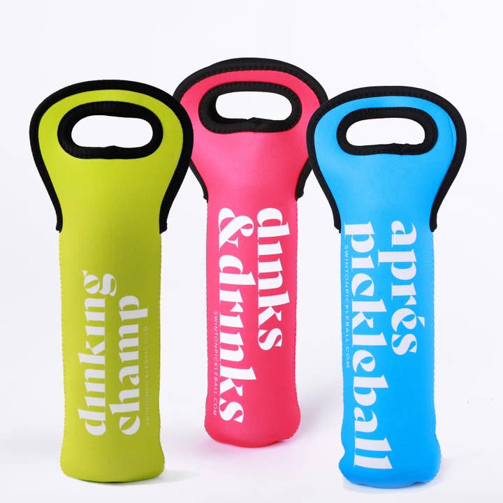 3 Pickleballs in a Wine Bag - Image 5