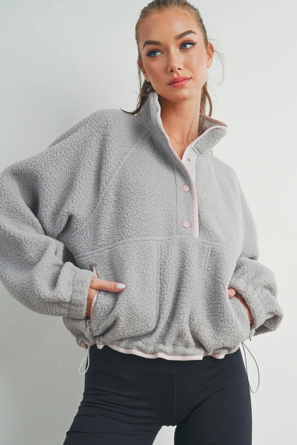 Button-Front Fleece - Image 2