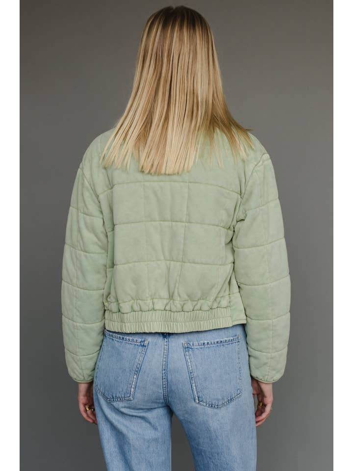 Washed Quilted Jacket - Image 5