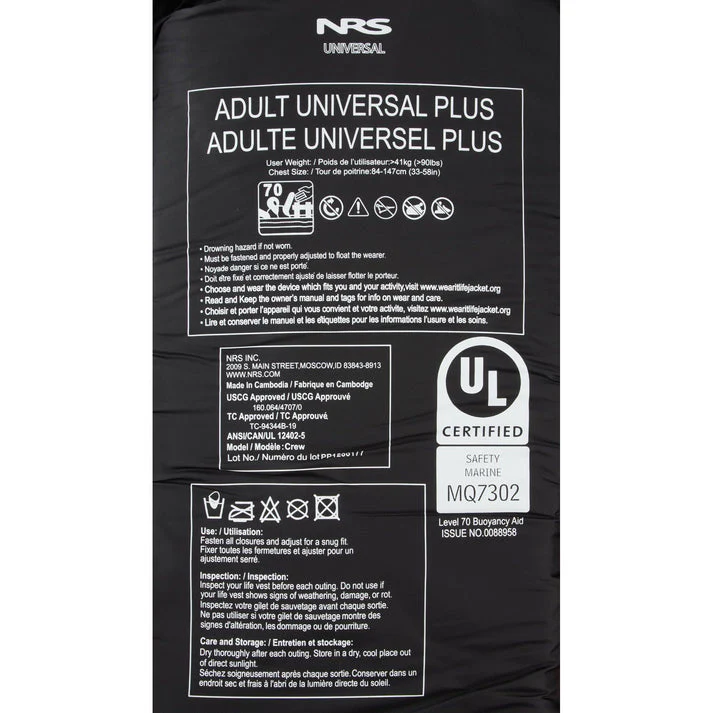 NRS Crew Universal PFD Life Jacket - Image 4