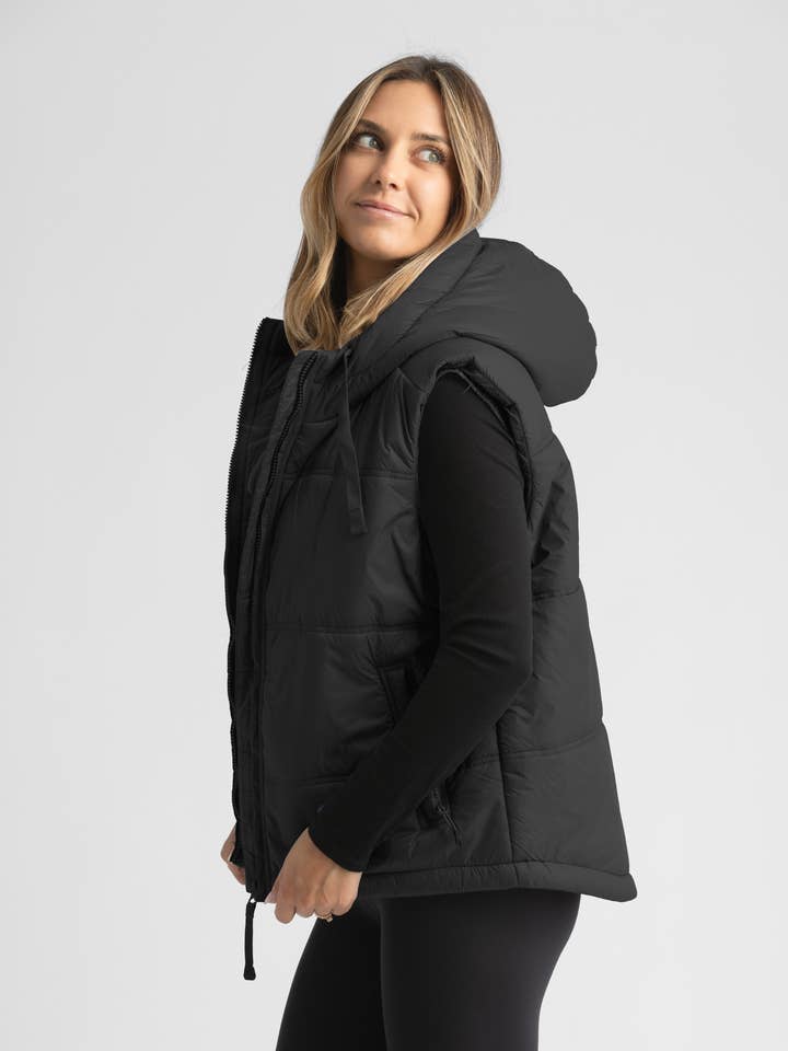 Daphne Hooded Puffer Vest - Image 3